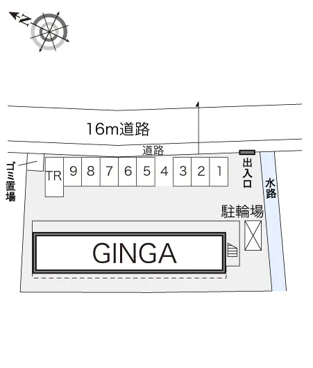 ★手数料０円★弘前市大清水１丁目　月極駐車場（LP）